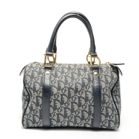 Christian Dior Trotter Canvas Handbag Navy WS28110