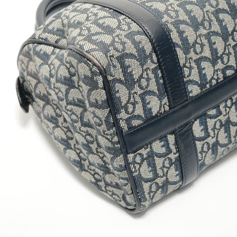 Christian Dior Trotter Canvas Handbag Navy WS28110