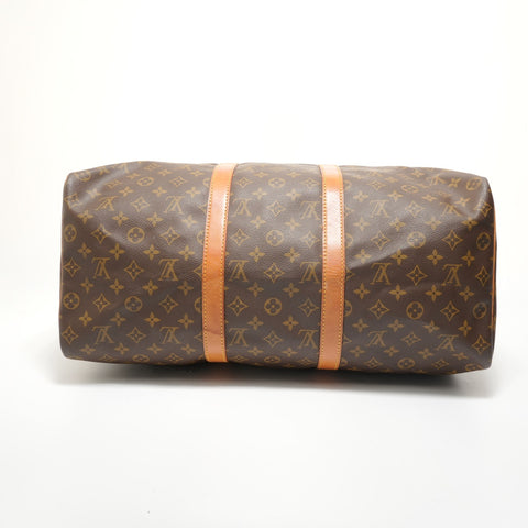 LOUIS VUITTON 1990 Monogram Keepall 50 Boston bag Brown WS28112