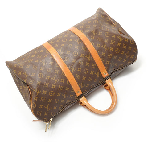 LOUIS VUITTON 1990 Monogram Keepall 50 Boston bag Brown WS28112