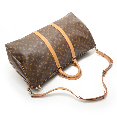 LOUIS VUITTON 1991 Monogram Keepall Bandoulière 55 Boston bag Brown WS28113