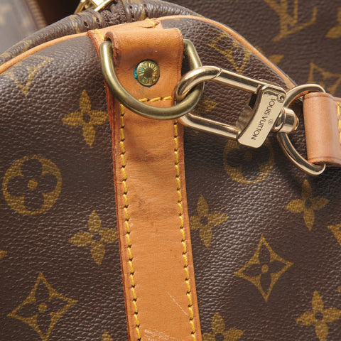 LOUIS VUITTON 1991 Monogram Keepall Bandoulière 55 Boston bag Brown WS28113