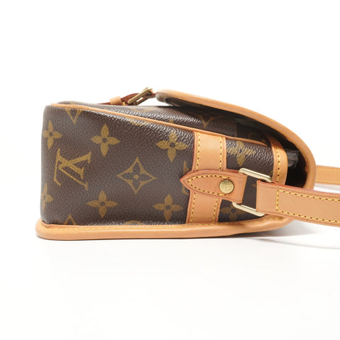 LOUIS VUITTON Monogram Sologne, made in 2003. Shoulder Bag Brown WS28114