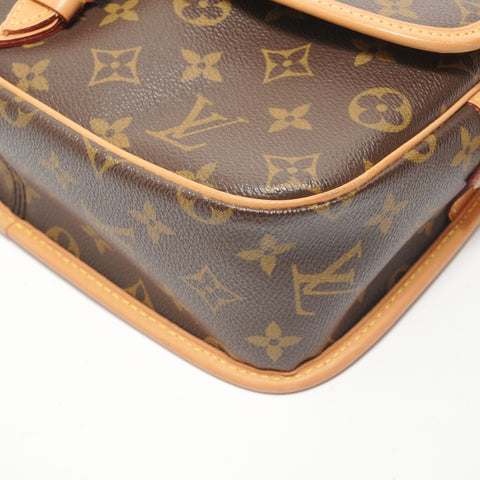 LOUIS VUITTON Monogram Sologne, made in 2003. Shoulder Bag Brown WS28114