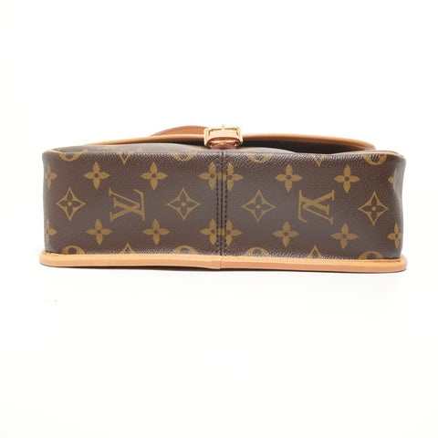 LOUIS VUITTON Monogram Sologne, made in 2003. Shoulder Bag Brown WS28114