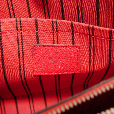 LOUIS VUITTON Montaigne BB Monogram, 2016 model. Handbag Red WS28116
