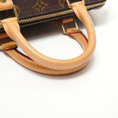 LOUIS VUITTON Monogram Speedy 25, manufactured in 2002. Handbag Brown WS28119