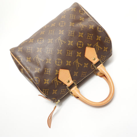 LOUIS VUITTON Monogram Speedy 25, manufactured in 2002. Handbag Brown WS28119