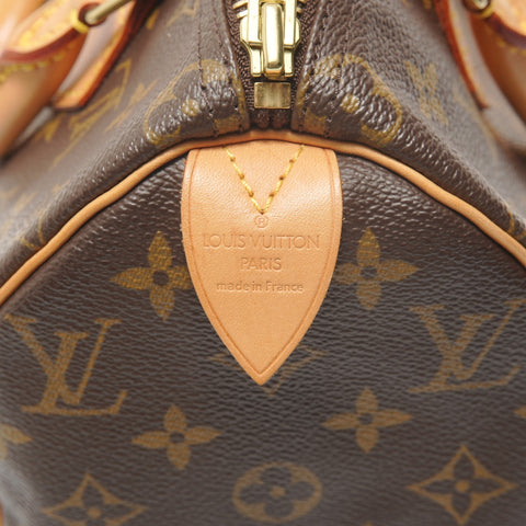 LOUIS VUITTON Monogram Speedy 25, manufactured in 2002. Handbag Brown WS28119