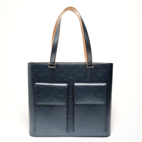 LOUIS VUITTON Monogram Mat Wilwood, made in 2002. Shoulder Bag Navy WS28120