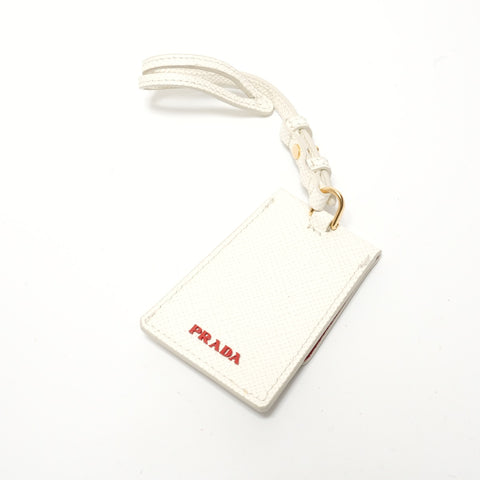 PRADA Panier 2WAY Saffiano Leather Handbag white WS28121