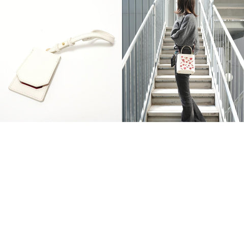 PRADA Panier 2WAY Saffiano Leather Handbag white WS28121