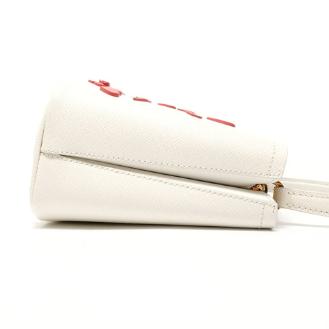 PRADA Panier 2WAY Saffiano Leather Handbag white WS28121