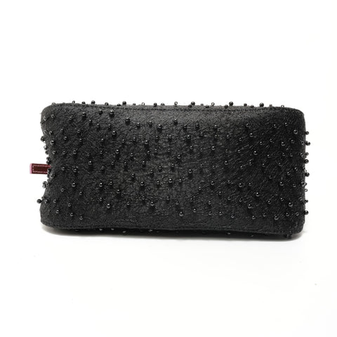 FENDI Mini Mamma Bucket Beads Nylon Shoulder Bag black WS28122