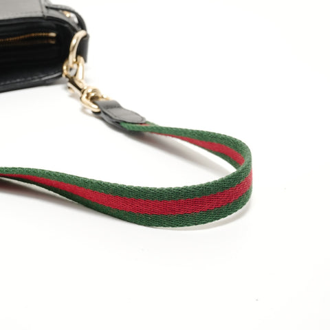GUCCI Moonside Leather Shoulder Bag black WS28125