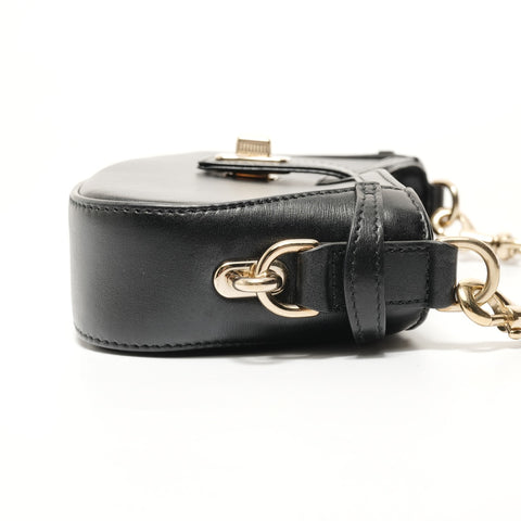 GUCCI Moonside Leather Shoulder Bag black WS28125