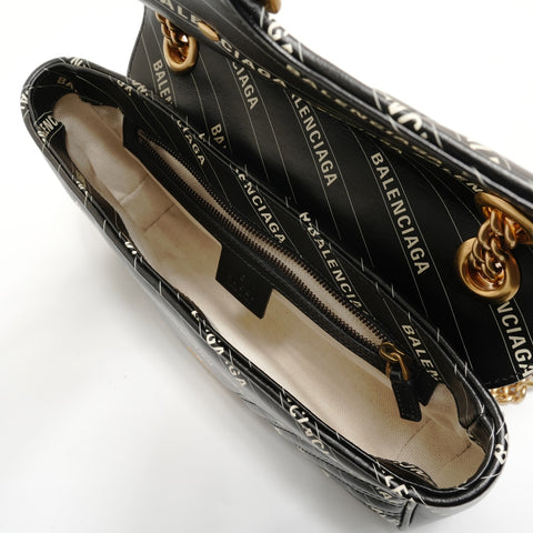 GUCCI Balenciaga The Hacker GG Marmont Chain Shoulder Bag black WS28126