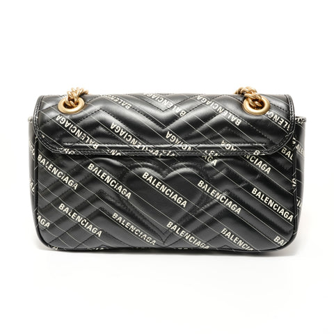 GUCCI Balenciaga The Hacker GG Marmont Chain Shoulder Bag black WS28126