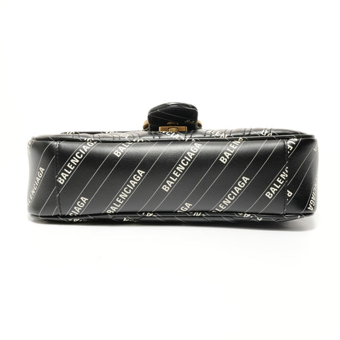 GUCCI Balenciaga The Hacker GG Marmont Chain Shoulder Bag black WS28126