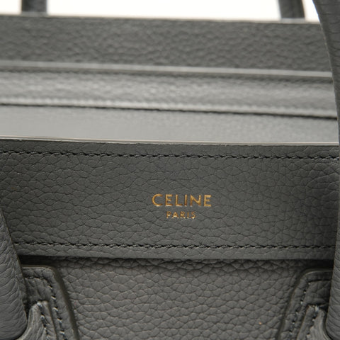 CELINE Luggage Nano Shopper 2WAY Handbag gray WS28127