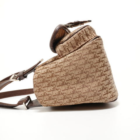 Christian Dior Trotter Canvas Street Chic Shoulder Bag Brown WS28128