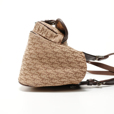 Christian Dior Trotter Canvas Street Chic Shoulder Bag Brown WS28128
