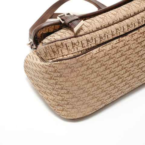 Christian Dior Trotter Canvas Street Chic Shoulder Bag Brown WS28128