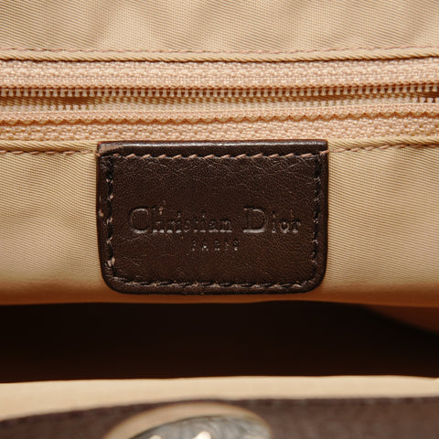 Christian Dior Trotter Canvas Street Chic Shoulder Bag Brown WS28128
