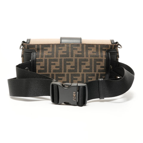 FENDI Mamma Bucket 2-Way Canvas Waist Bag Shoulder Bag beige WS28129
