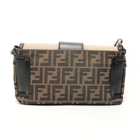 FENDI Mamma Bucket 2-Way Canvas Waist Bag Shoulder Bag beige WS28129