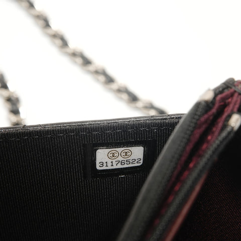 CHANEL Item No. 31: Matelass Lambskin Chain Wallet Shoulder Bag black WS28130