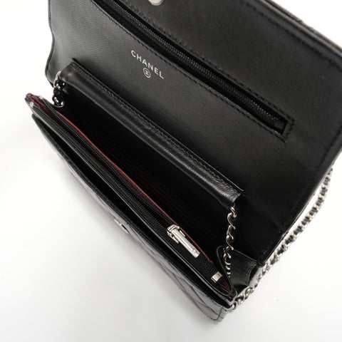 CHANEL Item No. 31: Matelass Lambskin Chain Wallet Shoulder Bag black WS28130