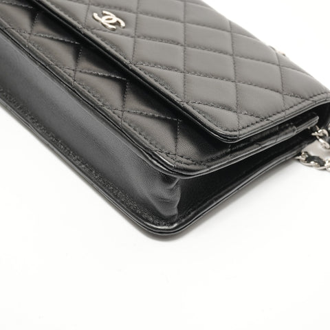 CHANEL Item No. 31: Matelass Lambskin Chain Wallet Shoulder Bag black WS28130