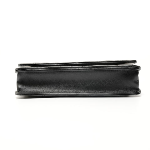 CHANEL Item No. 31: Matelass Lambskin Chain Wallet Shoulder Bag black WS28130