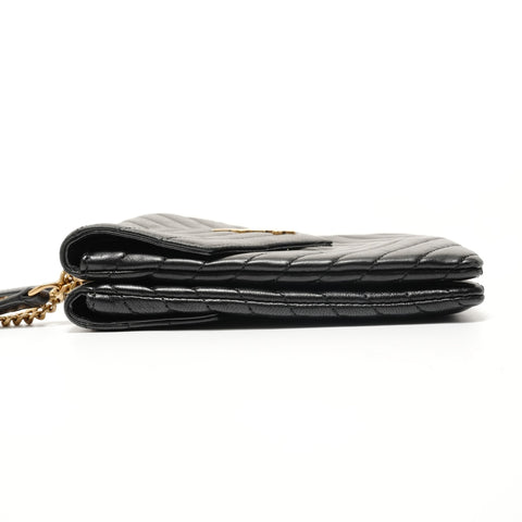 YVES SAINT LAURENT YSL Cassandra Chain Shoulder Bag black WS28131