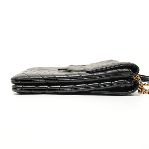 YVES SAINT LAURENT YSL Cassandra Chain Shoulder Bag black WS28131