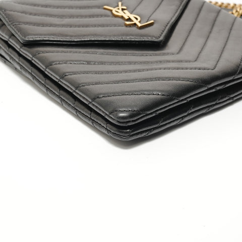 YVES SAINT LAURENT YSL Cassandra Chain Shoulder Bag black WS28131