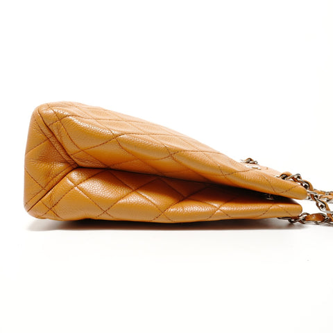 CHANEL No. 5 Matelass Caviar Skin Shoulder Bag Brown WS28132