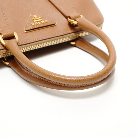 PRADA 2-way Saffiano Leather Handbag Brown WS28134