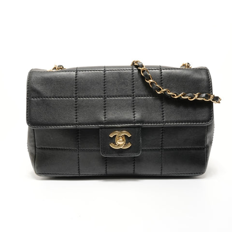 CHANEL No. 7 Chocolate Bar Chain Shoulder Bag black WS28135