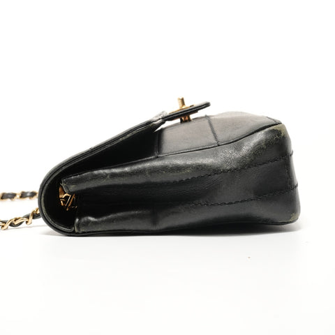 CHANEL No. 7 Chocolate Bar Chain Shoulder Bag black WS28135