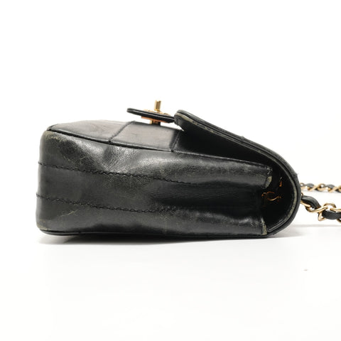 CHANEL No. 7 Chocolate Bar Chain Shoulder Bag black WS28135