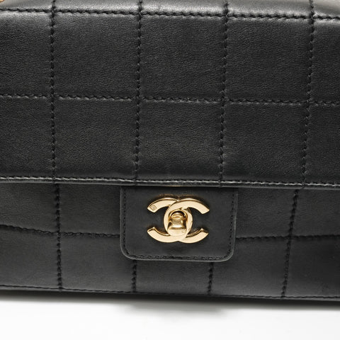 CHANEL No. 7 Chocolate Bar Chain Shoulder Bag black WS28135
