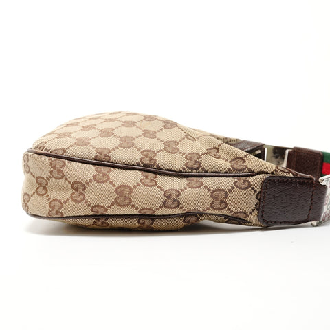 GUCCI Shelly line GG canvas Shoulder Bag Brown WS28136