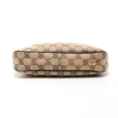 GUCCI Shelly line GG canvas Shoulder Bag Brown WS28136
