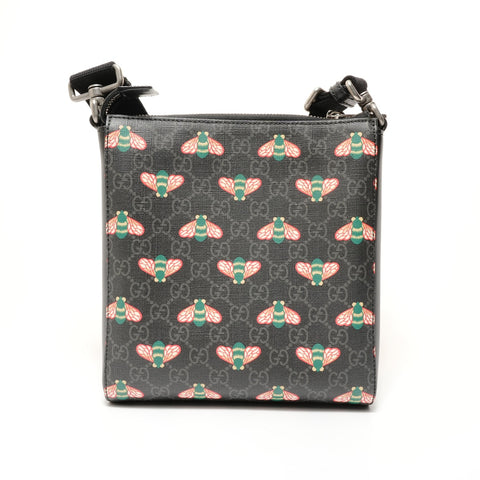 GUCCI Bestiary Bee GG Supreme Shoulder Bag black WS28137