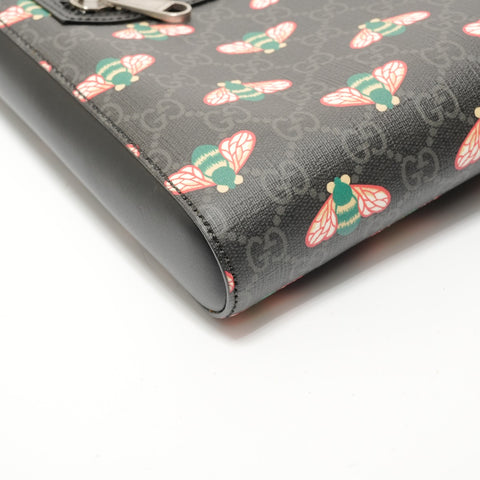 GUCCI Bestiary Bee GG Supreme Shoulder Bag black WS28137