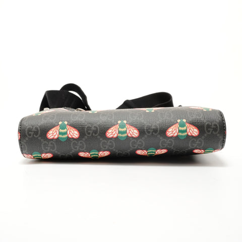 GUCCI Bestiary Bee GG Supreme Shoulder Bag black WS28137