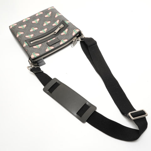 GUCCI Bestiary Bee GG Supreme Shoulder Bag black WS28137