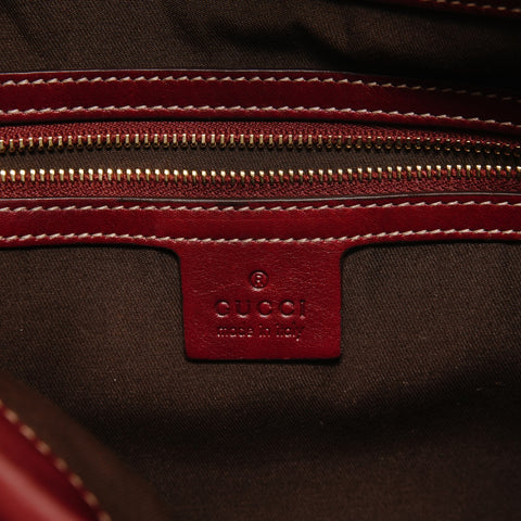 GUCCI 85th Anniversary Limited Edition Horsebit Velour Shoulder Bag Red WS28138